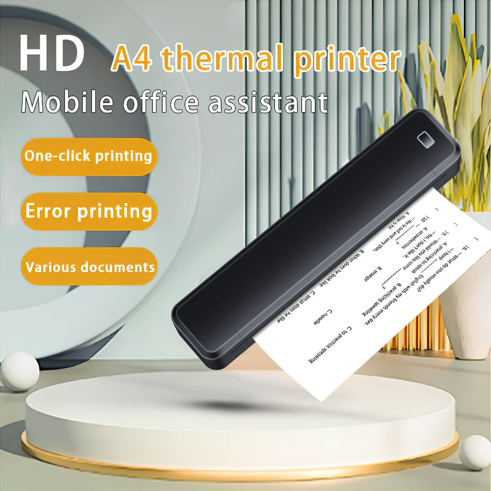 Mini Portable Inkless Printer Mobile Phone Use for Wireless 1500mAh Stock